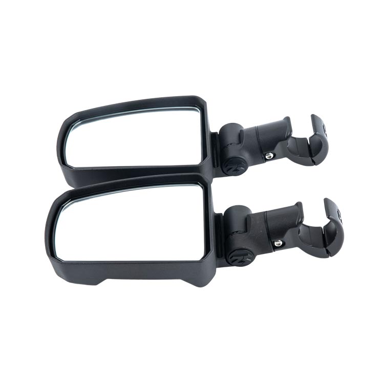 Seizmik Pursuit UTV Side View Mirrors 18110 – Cast Aluminum Mirror Pair for Polaris Ranger, RZR, Can‑Am, Honda, Kawasaki – Fits 1.75″–2″ ROPS