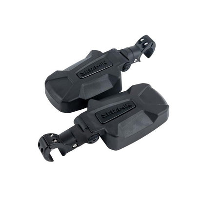 Seizmik Pursuit UTV Side View Mirrors 18110 – Cast Aluminum Mirror Pair for Polaris Ranger, RZR, Can‑Am, Honda, Kawasaki – Fits 1.75″–2″ ROPS