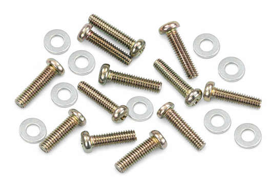 OEM Mikuni / Keihin Carb Float Bowl Screws with Washers – M4 × 16 mm – 10‑Count Set
