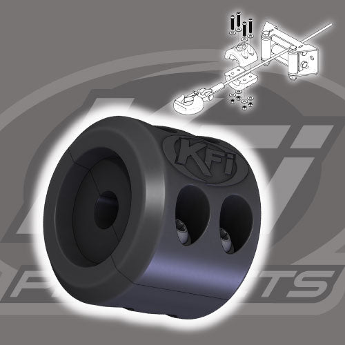 KFI Assault Series 3500 lb Synthetic Winch Kit for Polaris ATV – AS‑35 – Includes Synthetic Cable, Mini‑Rocker, Remote, Contactor & Hook Stopper
