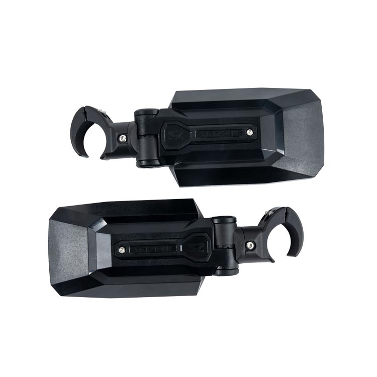 Seizmik Trail Rider Side View Mirrors Set (Pair) – Universal Adjustable Clamp Fits 1.75″ to 2″ ROPS