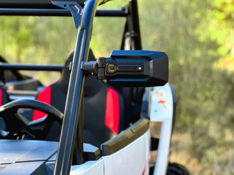 Seizmik TrailRider UTV Side View Mirrors 18113 – Universal Adjustable Clamp Mirror Pair for Polaris Ranger, RZR, Can‑Am, Honda, Kawasaki – Fits 1.75″–2″ ROPS