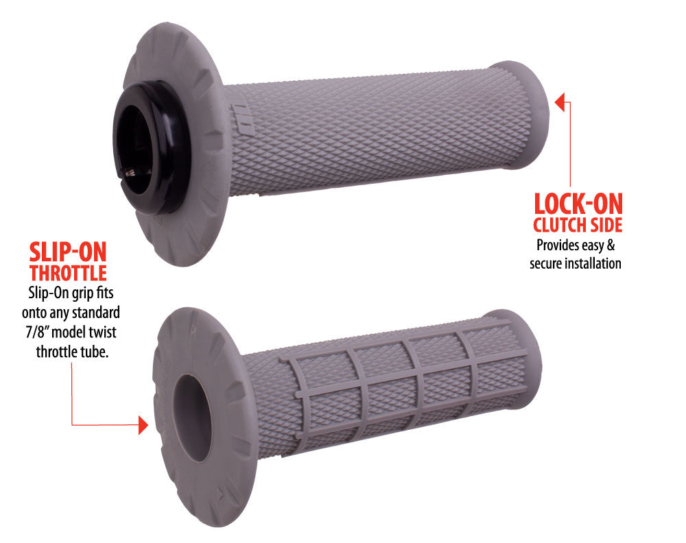 ODI Universal Half Waffle MX Dirtbike Offroad Grips E-Bike Twist Throttle Only