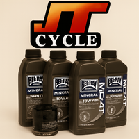 Kawasaki ZX7R ZX9R ZX10R Oil Change Kit – 1991–2022 – BelRay 10W‑40 + HiFlo Filter – USA Made