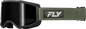 FLY Racing Focus Sand Goggle Green Black with Dark Smoke Lens