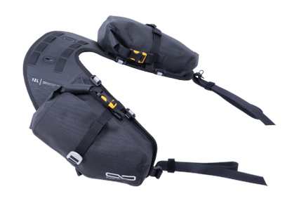 Giant Loop MoJavi Saddlebag – 12L Rackless ADV / Dual‑Sport Saddlebag (Black or Grey)