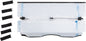 Folding polycarbonate windshield for CFMOTO ZForce 800 2014–2019