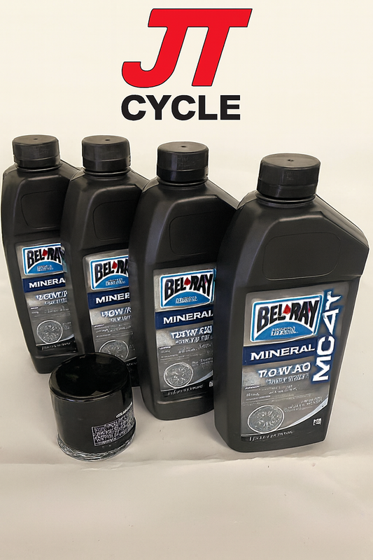 Suzuki Bandit GSF600 GSF650 GSF1200 GSF1250 Oil Change Kit – BelRay 10W-40 + HiFlo Filter – Made in USA