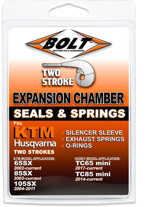 Exhaust O-Rings, Springs Silencer Coupler Kit KTM 65/85/105, Husqvarna TC65/85