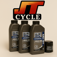 Suzuki AN650 Burgman Oil Change Kit – 2003–2018 – BelRay 10W‑40 + HiFlo Oil Filter – USA Made