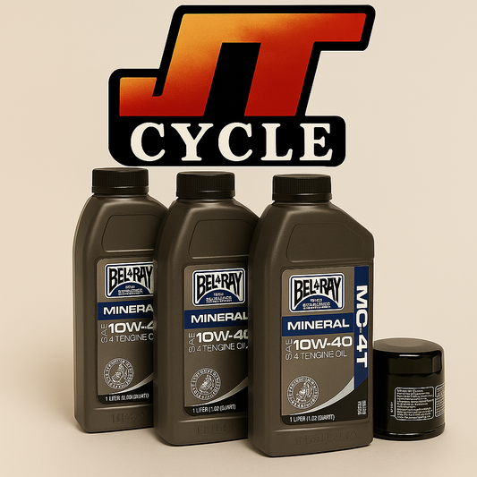 Suzuki AN650 Burgman Oil Change Kit – 2003–2018 – BelRay 10W‑40 + HiFlo Oil Filter – USA Made