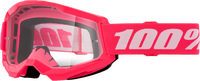 100-PERCENT 100% STRATA 2 GOGGLES OFFROAD ATV MOTORCYCLE SNOW CLEAR LENS