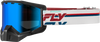 FLY Racing Focus Snow Goggle Red White with Smoke Dark Blue Dual‑Pane Lens
