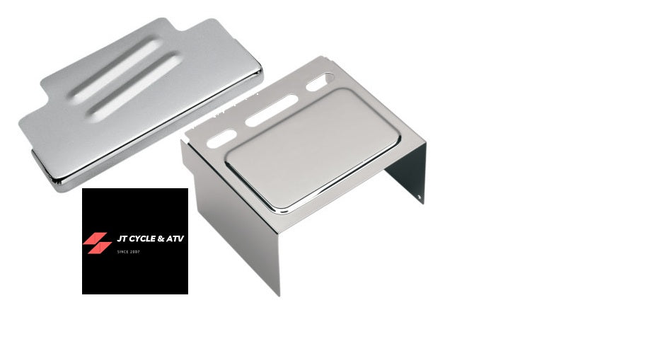 Chrome Battery Cover Kit Harley Dyna Wide Glide FXDWG 93-96 & Others See info Replaces OEM # 66368-90 66347-91
