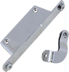 Drag Specialties chrome front and rear oil tank brackets for Harley Softail 1984‑1999