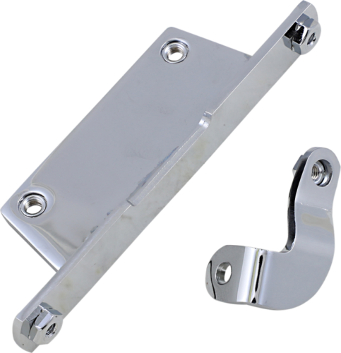 Drag Specialties Chrome Rear & Front Oil Tank Bracket 84-99 Softail Replaces # 62704-84 / 62707-84