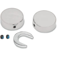 Drag Specialties Chrome Swingarm Pivot Bolt Covers