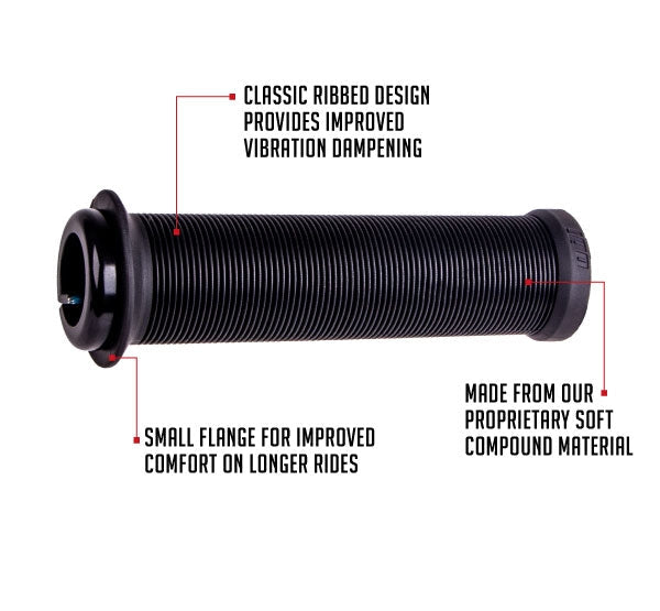 ODI LONGNECK V2.1 LOCK-ON GRIPS (135MM) for ATV's PWC BMX Jet Ski E-bike with Thumb Throttle Only