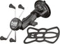 RAM-B-166-UN10U X-Grip Large Phone/Tablet Suction Cup Motorcycle Mount Kit RAM Mounts USA Made Shock Dampening Ball-and-Socket System