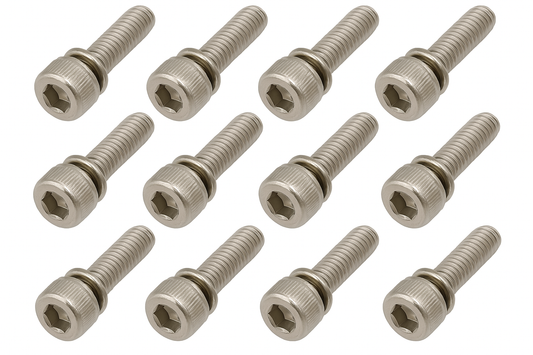 Mikuni / Keihin Carburetor Carb Float Bowl Screws M4 12MM Hex Stainless 12 Count