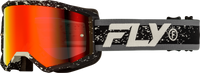 FLY Racing Zone Goggle Black/Grey with Red Mirror/Smoke Lens – 37‑51524