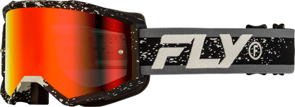 FLY Racing Zone Goggle Black/Grey with Red Mirror/Smoke Lens – 37‑51524