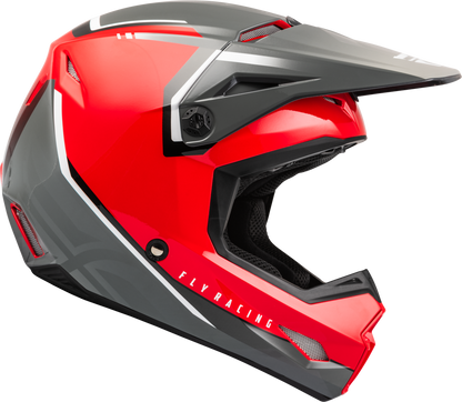 FLY Racing Kinetic Vision Offroad Motorcycle ATV Dirtbike Helmet in Red/Grey (Size XL only)