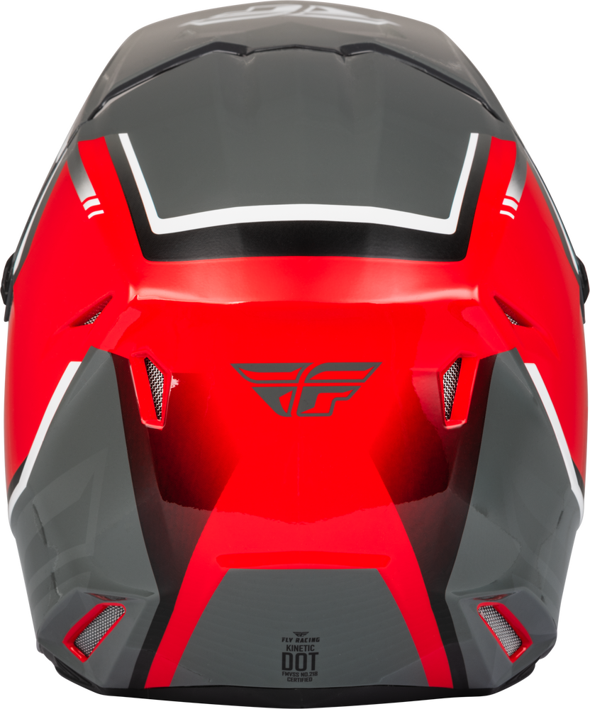 FLY Racing Kinetic Vision Offroad Motorcycle ATV Dirtbike Helmet in Red/Grey (Size XL only)
