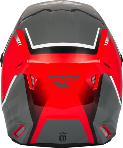 FLY Racing Kinetic Vision Offroad Motorcycle ATV Dirtbike Helmet in Red/Grey (Size XL only)