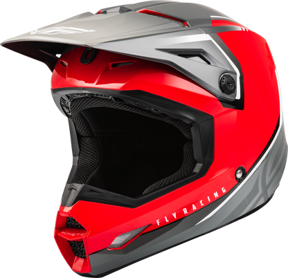 FLY Racing Kinetic Vision Offroad Motorcycle ATV Dirtbike Helmet in Red/Grey (Size XL only)