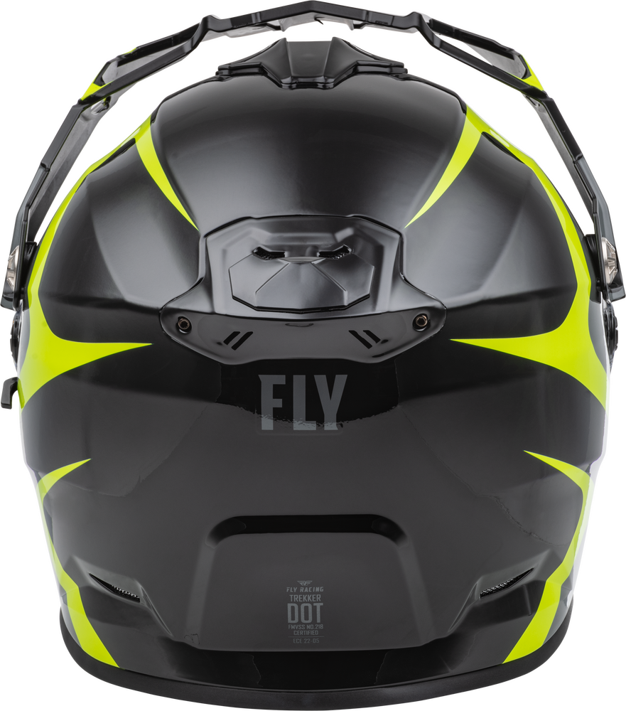 FLY Racing Trekker Pulse Dual Sport Offroad ATV Motorcycle Helmet in Black/Hi-Vis (XL)