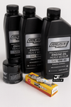 Yamaha YFM550 Grizzly Oil Change Tune Up Kit (2009–2014)  Moose Offroad 10W‑40 + NGK LMAR6A‑9