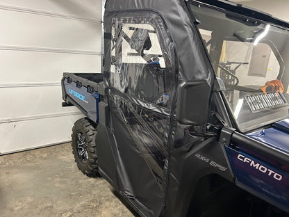 Seizmik Soft Cab Back Enclosure with Vinyl Zippered Doors – Fits CFMOTO UForce 1000 (2019–2025) – Marine‑Grade Canvas & Aqua‑View Vinyl