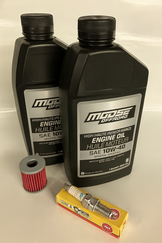 Yamaha YFM250 YFM 250 Raptor Oil Change Filter Kit NGK Spark Plug Tune Up Service Maintenance