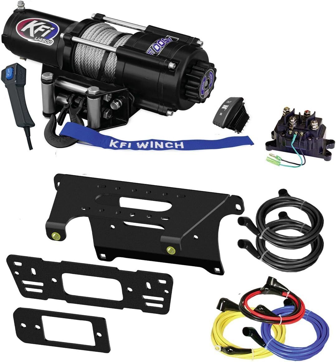 4500 lb KFI Winch / Mount Combo Kit POLARIS Ranger 2013-2018 XP900 XP 900 2015 Full