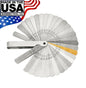 Lang Master Feeler Ignition Gauge 32 Leaf Blades 1 Brass .0015 to .035in MADE IN USA HIGH QUALITY