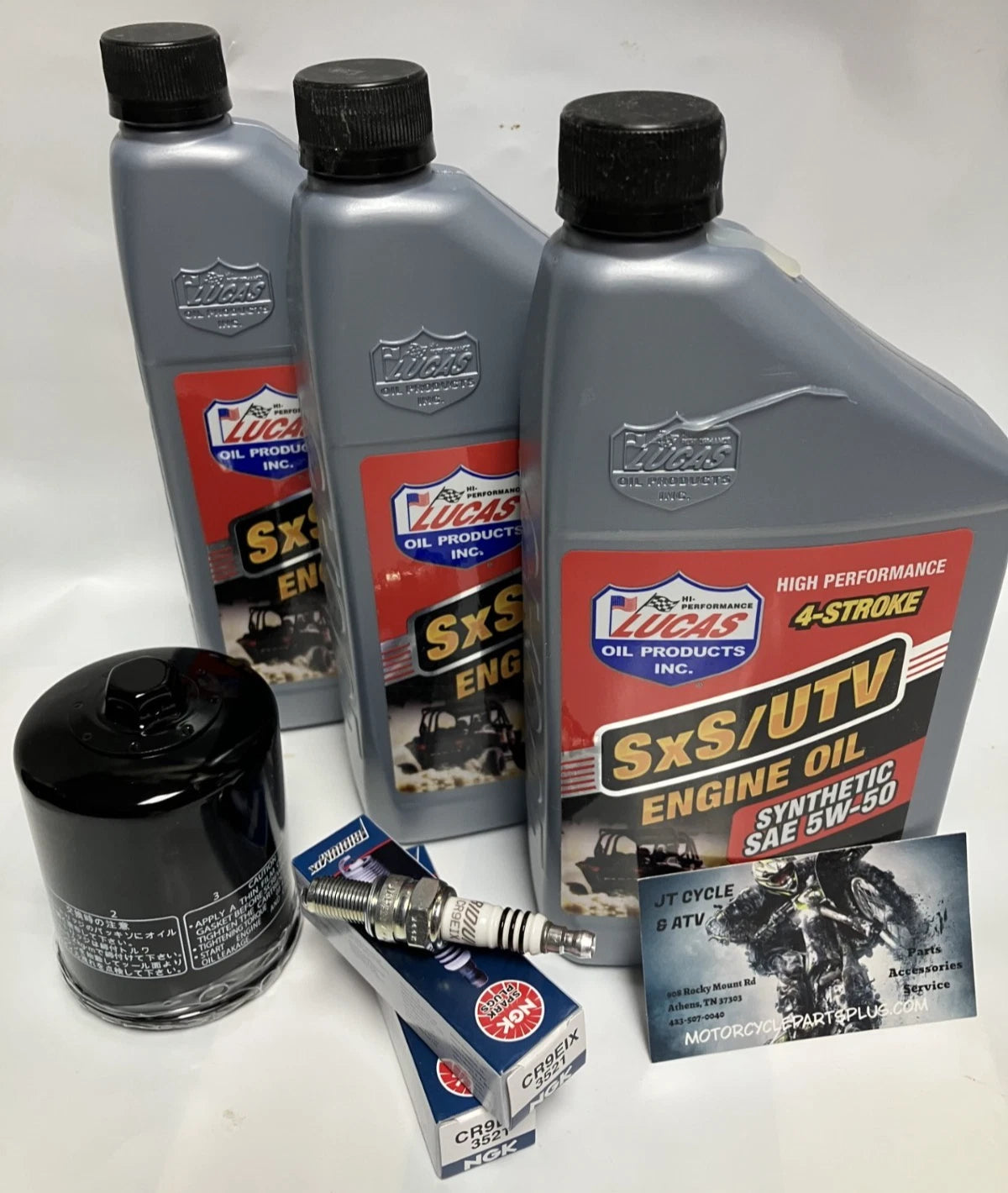 2013-2019 Polaris Ranger XP 900 XP900 Lucas NGK Oil Change Filter Tune Up Kit Service Maintenance