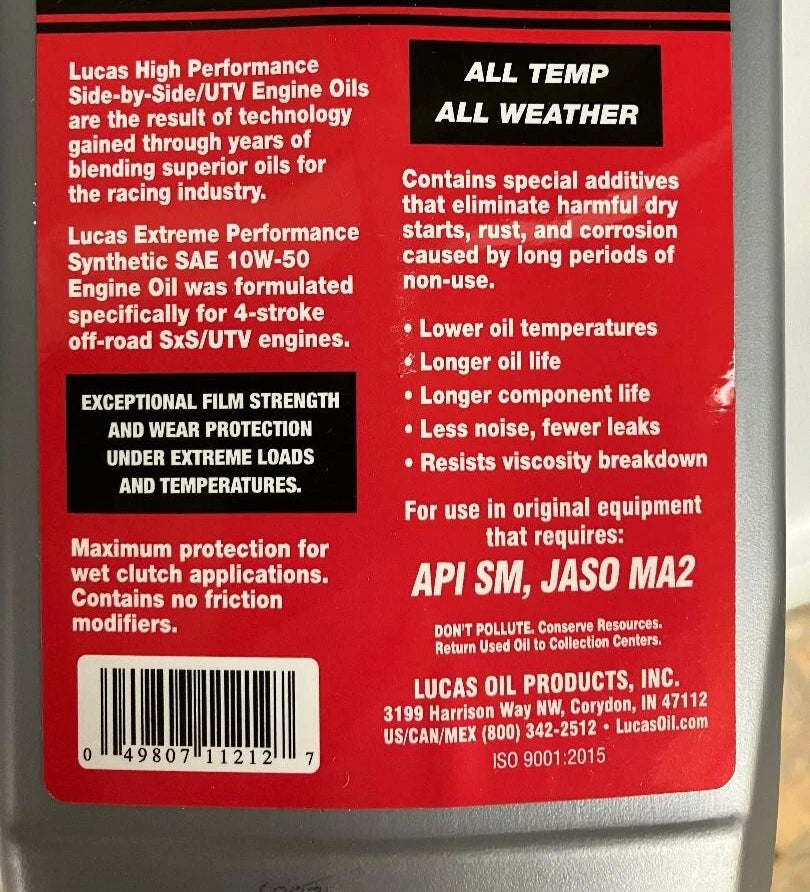 Polaris General 1000 Lucas NGK Oil Change Filter Spark Plug Service Tune Up Kit Maintenance