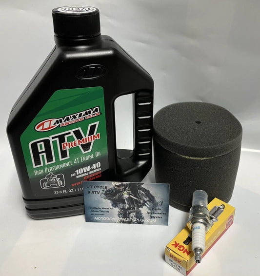 Suzuki LT80 QuadSport Kawasaki KFX80 Premium Tune Up Oil Change Air Filter Kit NGK Spark Plug Service Maintenance