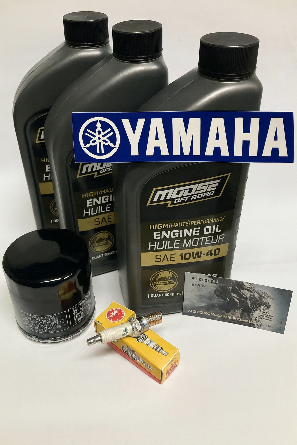 Yamaha Rhino Grizzly 660 02-06 Oil Change Filter Kit NGK Spark Plug Tune Up Service Maintenance Decal