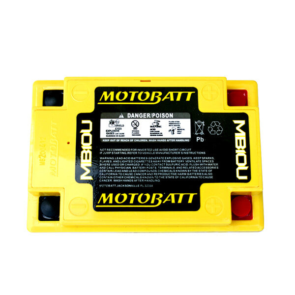 MOTOBATT BATTERY MB10U SEALED FACTORY ACTIVATED Replaces # 12N10-3A 12N10-3A-1 12N10-3A-2 12N10-3B 12N11-3A-1 YB10A-A2 YB10L-A2 YB10L-B YB10L-B2