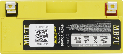 MOTOBATT BATTERY MB7U SEALED FACTORY ACTIVATED Replaces # YT7B-BS