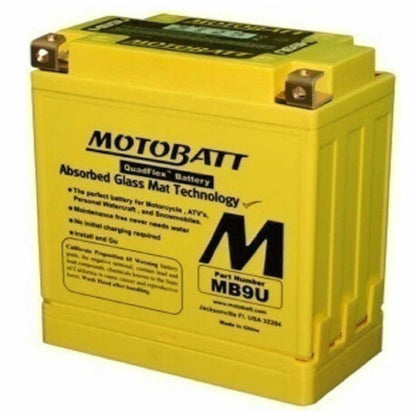 MOTOBATT BATTERY MB9UHD SEALED FACTORY ACTIVATED Replaces # 12N7-3B 12N7-4A 12N7-4B 12N7D-3B 12N9-3A 12N9-3A-1 12N9-3B 12N9-4B-1 YB7-A YB7L-B YB9-B YB9A-A YB9L-A2 YB9L-B
