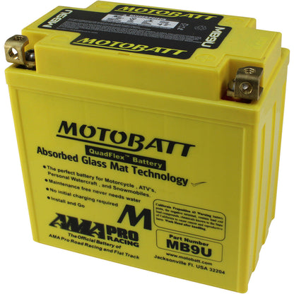 MOTOBATT BATTERY MB9UHD SEALED FACTORY ACTIVATED Replaces # 12N7-3B 12N7-4A 12N7-4B 12N7D-3B 12N9-3A 12N9-3A-1 12N9-3B 12N9-4B-1 YB7-A YB7L-B YB9-B YB9A-A YB9L-A2 YB9L-B