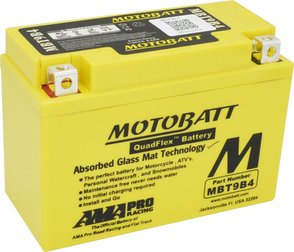 MOTOBATT BATTERY MBT9B4 SEALED FACTORY ACTIVATED Replaces # YT9B-BS