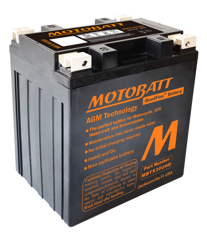 MOTOBATT BATTERY MBTX30U(HD) SEALED FACTORY ACTIVATED Replaces # GYZ32HL  12N14-3A 12N24-3A 53030 Y60-N24-A Y60-N24AL-B YB30L-B YIX30L
