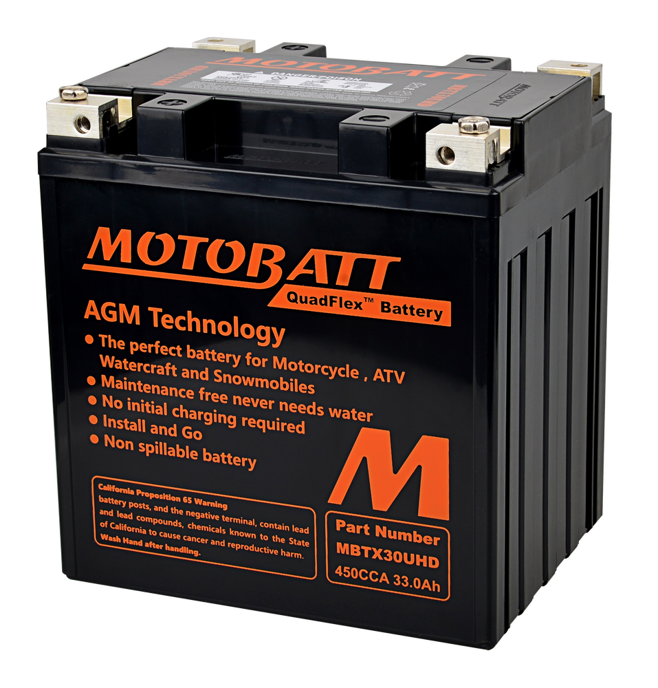 MOTOBATT BATTERY MBTX30U(HD) SEALED FACTORY ACTIVATED Replaces # GYZ32HL  12N14-3A 12N24-3A 53030 Y60-N24-A Y60-N24AL-B YB30L-B YIX30L