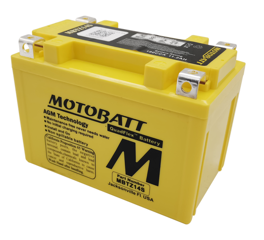 MOTOBATT BATTERY MBTZ14S SEALED FACTORY ACTIVATED Replaces # YTZ14S