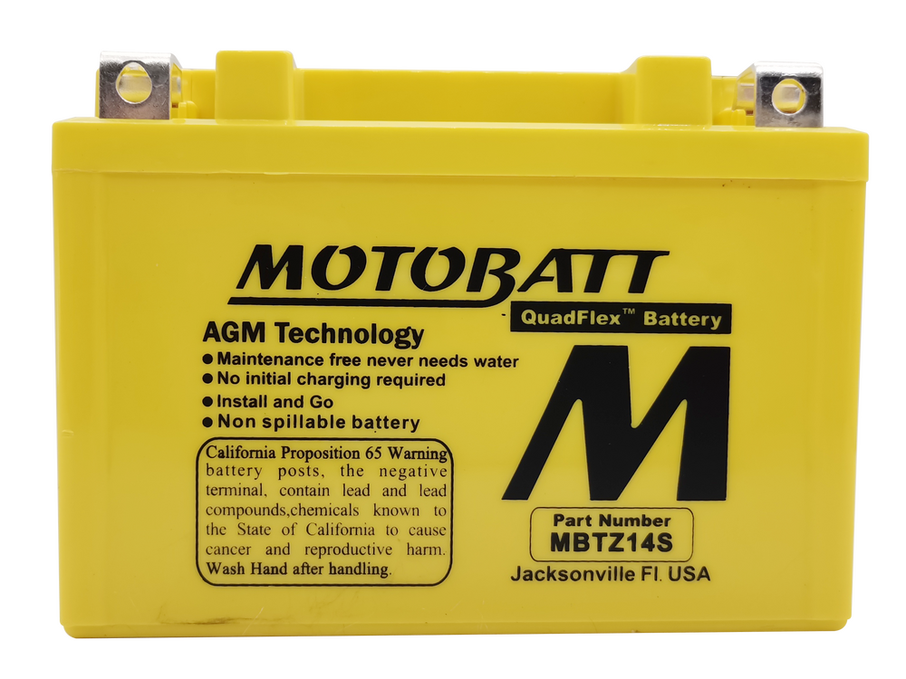 MOTOBATT BATTERY MBTZ14S SEALED FACTORY ACTIVATED Replaces # YTZ14S
