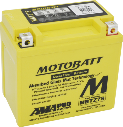 MOTOBATT BATTERY MBTZ7S SEALED FACTORY ACTIVATED Replaces # YT5L-BS YTX5L-BS YTZ7S